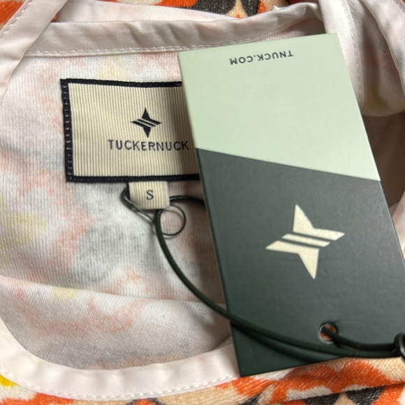 Tuckernuck Beach NEW Twiggy Buds Mini Terry Dress Swim Orange Cover Up Size S - Picture 11 of 11